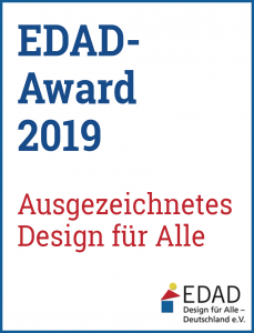 Das Bild zeigt den die EDAD - Award 2019 Signete