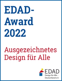 Logo: EDAD - Award 2022 Ausgezeichnetes Design für Alle