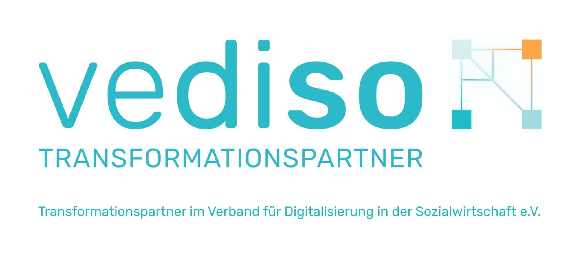 Logo: vediso Transformationspartner - Transformationspartner im Verband für Digitalisierung in der Sozialwirtschaft e. V.