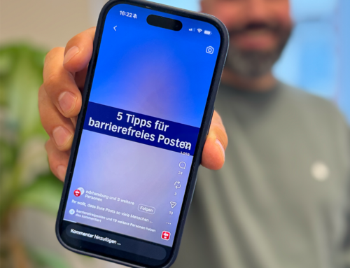 Barrierefreies Posten auf Social Media